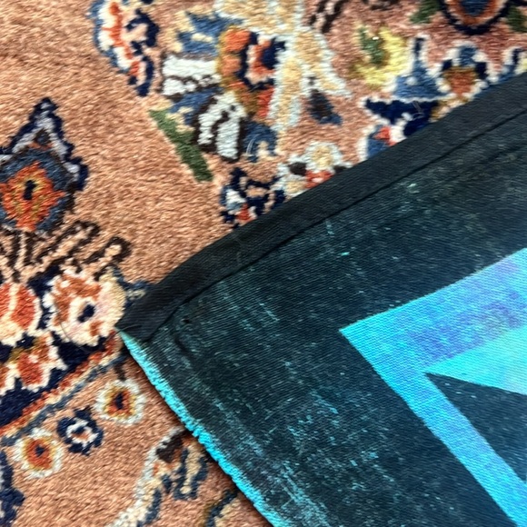 burning sun moon tapestry cotton decorative sheet blanket psychedelic multicolor - Picture 8 of 9